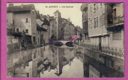 CPA ANNECY 74 - Les Canaux Voyagé - Annecy-le-Vieux