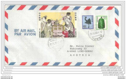 37-4  - Enveloppe Envoyée De Hiraoka En Austriche 1983 - Storia Postale