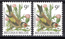 2190** CU Point Bleu Au-dessus De La Tige à Droite De La Fleur Du Haut - 1961-1990