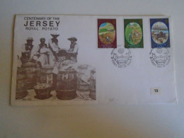 ZA486.30  Centenary Of Jersey Royal Potato  1980  FDC - Jersey