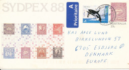 Australia Uprated Postal Stationery Cover Sent To Denmark 21-9-1999 - Entiers Postaux