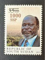 Sud-Soudan South Sudan Südsudan 2017 Mi. 24 Dr John Garang Overprint Surcharge Überdruck 1000 SSP - Sudán Del Sur