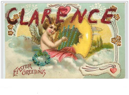 Carte Gaufrée - Easter Greeting Clarence - Angelot - Pâques