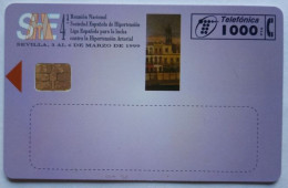 Spain 1000 Pta. Chip Card - 25 Anniversario SHE - 4a Reunion Nacional - Basisuitgaven