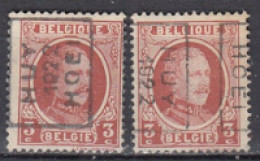 2969 Voorafstempeling Op Nr 192 - HUY 1922 HOEI - Positie A & B - Roulettes 1920-29