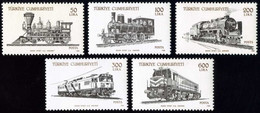 Türkiye 1988 Mi 2814-2818 MNH Locomotives | Railways | Steam Traction - Ungebraucht