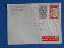 DJ 17   GABON  BELLE   LETTRE   ENTREP. MARITIMES 1950  LIBREVILLE A PARIS  FRANCE  + +AFF. INTERESSANT+++ - Cartas & Documentos