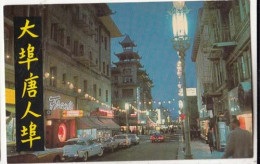 Carte California  And Grant Avenue At Night  - Chinatown - PRIX FIXE - ( Cd062) - San Francisco