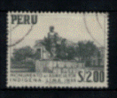 Pérou - "Monument à L'agriculteur Indigène à Lima" - Oblitéré N° 450 De 1960 - Perú