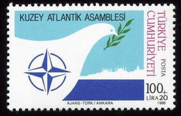 Türkiye 1986 Mi 2764 MNH NATO Meeting | Peace Doves - Neufs