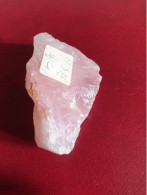 Bloc De Quartz Rose Longueur 7,1 Cm Poids 84 Grammes - Minéraux