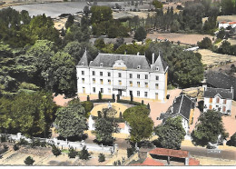 C/160    CPSM 14,50 X 10,50 CM  -  Vue Aérienne -    79   Chef-boutonne  -      Vue Générale  La Mairie - Chef Boutonne