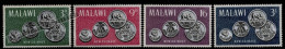 Malawi 1965 Yv. 22-25, National Currency, Coins On Stamps - MNH - Jersey