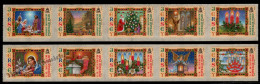 Jersey 2005 Yv. 1245-54, Christmas, Adhesive Strip - MNH - Jersey