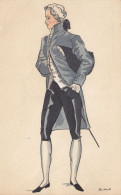 CPA (   Illustrateurs) Histoire Du Costume Français  EMPIRE 1814(b.bur Theme) (illus  ROUILLIER) - Rouillier