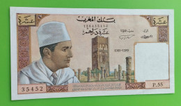 MAROC MOROCCO MARRUECOS MAROKKO BANQUE DU MAROC  10 DIRHAMS 1969 - Marokko