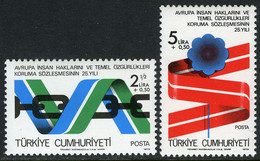 Türkiye 1978 Mi 2463-2464 MNH Human Rights - Unused Stamps