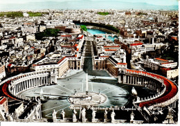 Roma Vaticano, Panorama Dalla Cupola Di San Pietro - Viag. 1972 - Plaatsen & Squares