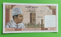 MAROC MOROCCO MARRUECOS MAROKKO BANQUE DU MAROC  10 DIRHAMS 1968 - Marocco