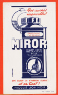 06239 / MIROR Brillant Cuivres Produit LION NOIR Illustration COURCHINOUX Imprimeur DIEVAL Buvard-Blotter - Wassen En Poetsen