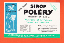 06148 / MARSEILLE 30 Rue BENEDIT Sirop POLERY O.R.L POLygala Et ERYsimum Herbe Chantres Buvard-Blotter - Produits Pharmaceutiques