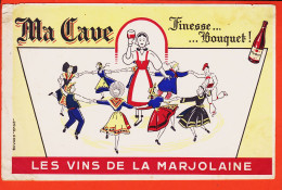 06248 / Les Vins De La MARJOLAINE  Ma Cave Finesse..Bouquet Vin 12° Buvard Blotter EFGE - Liquor & Beer