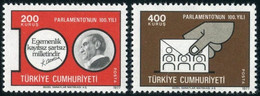 Türkiye 1977 Mi 2413-2414 MNH Centenary Of Parliament - Nuovi