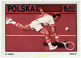 724031 HINGED POLONIA 1981 60 ANIVERSARIO DE LA FEDERACION POLACA DE TENIS - Altri & Non Classificati