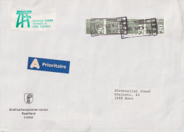 Motiv Brief  "Briefmarkensammler Verein Baselland, Liestal"  (Bahnstempel)       1993 - Cartas & Documentos