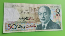 MAROC MOROCCO MARRUECOS MAROKKO BANQUE AL MAGHREB  50 DIRHAMS 1987 RR - Marokko