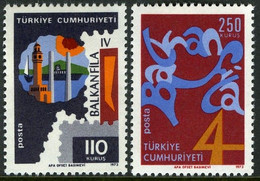Türkiye 1973 Mi 2299-2300 MNH Balkanfila, Philatelic Exhibition | Philately - Nuevos