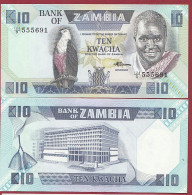 Zambie  --10 Kwacha 1980/1988 (Sign 7)---NEUF/UNC-- (98) - Sambia
