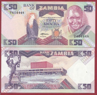 Zambie  --50 Kwacha 1980/1988 (Sign 7)---NEUF/UNC-- (100) - Zambia