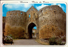 DOMME   ( DORDOGNE )    BASTIDE FRANCAISE FONDEE EN 1281 LA PORTE DES TOURS - Domme