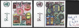 NATIONS UNIES OFFICE DE NEW-YORK 406-07 ** Côte 6.40 € - Unused Stamps