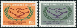 Türkiye 1965 Mi 1951-1952 MNH International Co-operation - Ungebraucht