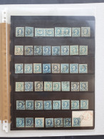 1852 1e Emissie 5 Cent Blauw (51 Stuks En 2 Paren), 10 Cent Rood (27 Stuks 1 Paar En 1 Strip Van Drie) 15 Cent Oranje (8 - Collezioni