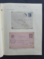 Cover 1889-1910 Spoorlijn Leeuwarden-Stavoren 33 Poststukken En 13 Zegels Met Klein En Grootrondstempels W.b. Kleinrond  - Sammlungen