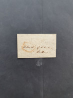 Cover 1833-1840, 3 Vouwbrieven Met Het Rode Ovaalstempel Preanger Regentsch. Ongefrankeerd In Mooie Kwaliteit In Envelop - Nederlands-Indië