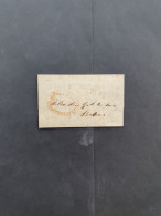 Cover 1833-1840, 3 Vouwbrieven Met Het Rode Ovaalstempel Preanger Regentsch. Ongefrankeerd In Mooie Kwaliteit In Envelop - Niederländisch-Indien