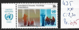 NATIONS UNIES OFFICE DE NEW-YORK 435 ** Côte 2.30 € - Ungebraucht