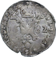 Hertogdom Brabant, Karel II (1665-1700), Patagon 1682, Brussel, 27.01gr. (van Gelder & Hoc 350-2a / Delmonte 343) – - Monete Provinciali