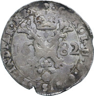 Hertogdom Brabant, Karel II (1665-1700), Patagon 1682, Brussel, 27.01gr. (van Gelder & Hoc 350-2a / Delmonte 343) – - Provinzen