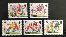 Lot De 5 Timbres Jersey 1996 - Jersey