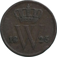 Willem I (1815-1840), 1 Cent 1823 U (Schulman 327) – Fr / Medailleslag - Andere & Zonder Classificatie