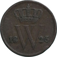 Willem I (1815-1840), 1 Cent 1823 U (Schulman 327) – Fr / Medailleslag - Other & Unclassified