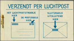 Airmail , Unmounted Mint Luchtpoststrookjes 1932(?), 40 Strookjes In Compleet Boekje Met Teksten Ontvlucht Stof En Hitte - Booklets & Coils