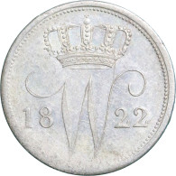 Willem I (1815-1840), 25 Cent 1822 U (Schulman 288) – ZFr / Zeldzaam, Oplage 116.482 Stuks - Andere & Zonder Classificatie