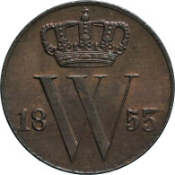Willem III (1849-1890), 1/2 Cent 1853 (Schulman 706) – UNC - Autres & Non Classés