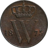 Willem III (1849-1890), 1/2 Cent 1875 (Schulman 721) – UNC - Other & Unclassified